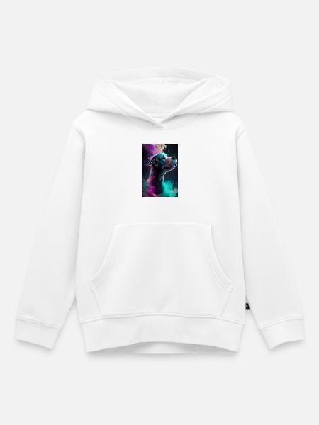 Süßer Hund - Kinder Premium Organic Hoodie - Weiß