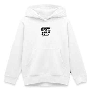 2017 - Année de construction 2017 - Année de construction 2017 - Sweat Premium à capuche enfant bio - blanc - Devant - AI Model Kid Female (0cm)