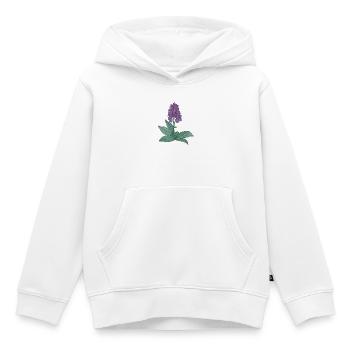 danish orchid - Kids Premium Organic Hoodie - white - Front - AI Model Kid Female (0cm)