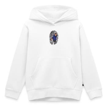 DNA Boule Fingerprint Bouler Boule Boules - Sweat Premium à capuche enfant bio - blanc - Devant - AI Model Kid Female (0cm)