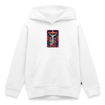 Jesus Christus - Kinder Premium Organic Hoodie - Weiß - Vorne - AI Model Kid Female (0cm)
