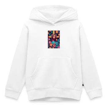 Jesus Christus - Kinder Premium Organic Hoodie - Weiß - Vorne - AI Model Kid Female (0cm)