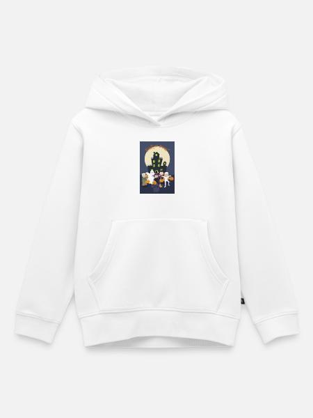 Kinder im Halloween-Kostüm - Kinder Premium Organic Hoodie - Weiß