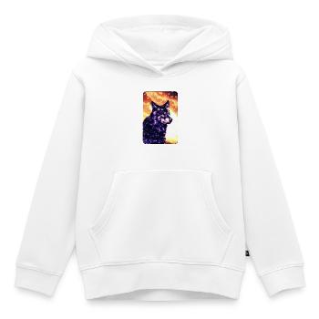 Lila Wolf - Kinder Premium Organic Hoodie - Weiß - Vorne - AI Model Kid Female (0cm)
