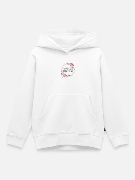 Strickerin Stricken Hobby Geschenk - Kinder Premium Organic Hoodie - Weiß