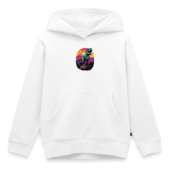 Tyrannosaurus Rex - Kinder Premium Organic Hoodie - Weiß - Vorne - AI Model Kid Female (0cm)