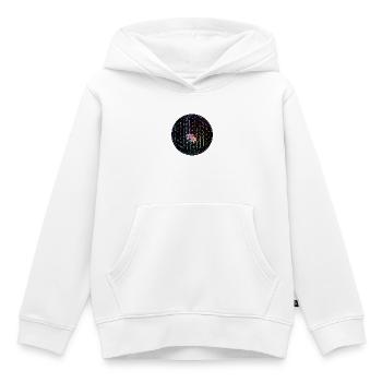 Regenbogen Lebensblume Design - Kinder Premium Organic Hoodie - Weiß - Vorne - AI Model Kid Female (0cm)