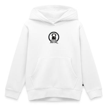 Le seul vrai black metal... kettlebell. Prends-le!! - Sweat Premium à capuche enfant bio - blanc - Devant - AI Model Kid Female (0cm)