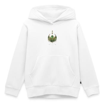 Wunderschöne und elegante Lotusblume - Kinder Premium Organic Hoodie - Weiß - Vorne - AI Model Kid Female (0cm)