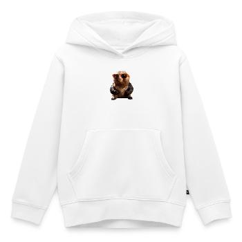 Maulwurf mit Sonnenbrille Liebe Süße Maulwürfe - Kinder Premium Organic Hoodie - Weiß - Vorne - AI Model Kid Female (0cm)