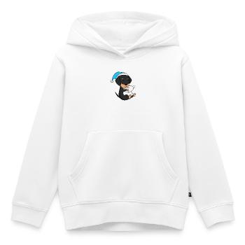 Schlafen Müdigkeit Hund Hunderasse Dackel - Kinder Premium Organic Hoodie - Weiß - Vorne - AI Model Kid Female (0cm)