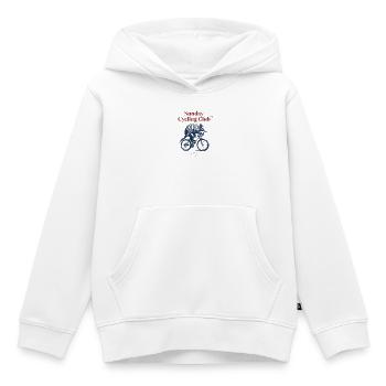 Dimanche Cycling Club Armadillo - Sweat Premium à capuche enfant bio - blanc - Devant - AI Model Kid Female (0cm)