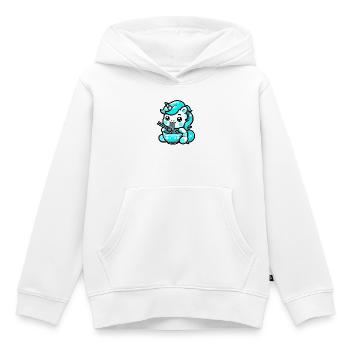 Japanische Kawaii Einhorn Ramen Asiatische Küche - Kinder Premium Organic Hoodie - Weiß - Vorne - AI Model Kid Female (0cm)