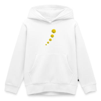 DANDELIONS II - Sweat Premium à capuche enfant bio - blanc - Devant - AI Model Kid Female (0cm)