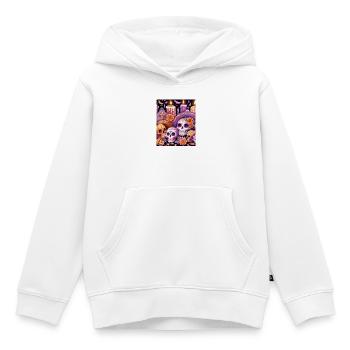 Festive Dia de los Muertos, Day Of The Dead - Kids Premium Organic Hoodie - white - Front - AI Model Kid Female (0cm)