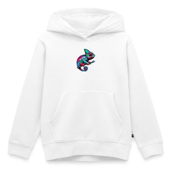 Chamäleon - Kinder Premium Organic Hoodie - Weiß - Vorne - AI Model Kid Female (0cm)