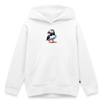 Papageitaucher - Kinder Premium Organic Hoodie - Weiß - Vorne - AI Model Kid Female (0cm)