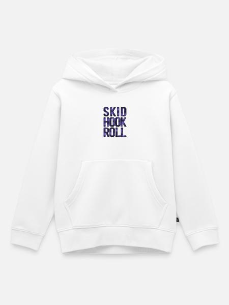 Skid Hook Rolle - Kinder Premium Organic Hoodie - Weiß