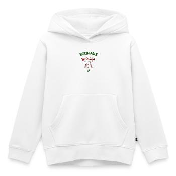 Livraison du Pôle Nord : Annonce Grossesse - Sweat Premium à capuche enfant bio - blanc - Devant - AI Model Kid Female (0cm)