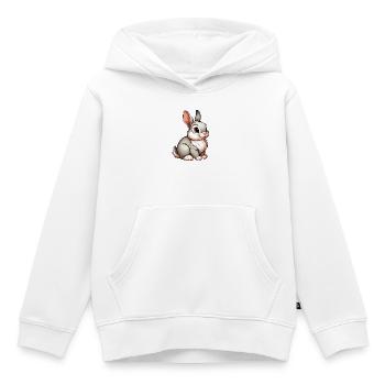 Kaninchen - Kinder Premium Organic Hoodie - Weiß - Vorne - AI Model Kid Female (0cm)