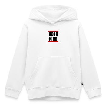 80er Kind - Kinder Premium Organic Hoodie - Weiß - Vorne - AI Model Kid Female (0cm)