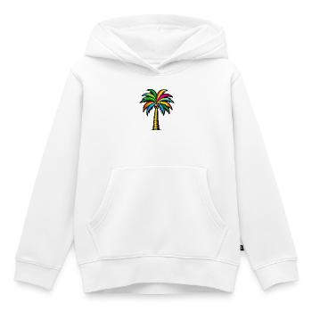 Palmier - Sweat Premium à capuche enfant bio - blanc - Devant - AI Model Kid Female (0cm)