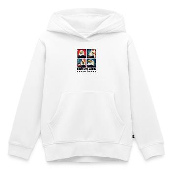 Pygargue à tête blanche - Sweat Premium à capuche enfant bio - blanc - Devant - AI Model Kid Female (0cm)
