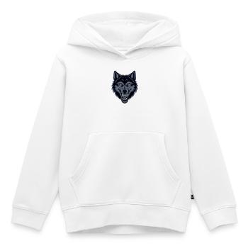 Fierce Wolf - Entfessle das Biest - Kinder Premium Organic Hoodie - Weiß - Vorne - AI Model Kid Female (0cm)