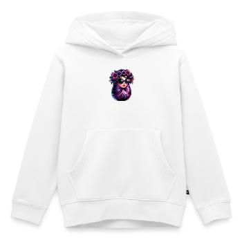 Russian Girl Matroschka Moskau mit Sonnenbrille - Kinder Premium Organic Hoodie - Weiß - Vorne - AI Model Kid Female (0cm)