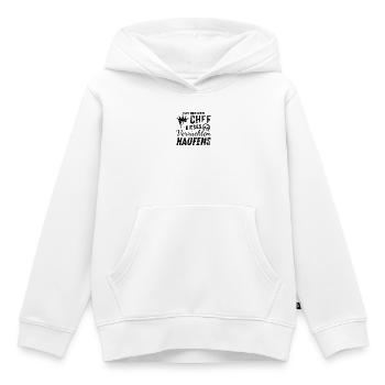 Ich Bin Ein Stolzer Chef Dieses Verrückten Haufens - Kinder Premium Organic Hoodie - Weiß - Vorne - AI Model Kid Female (0cm)
