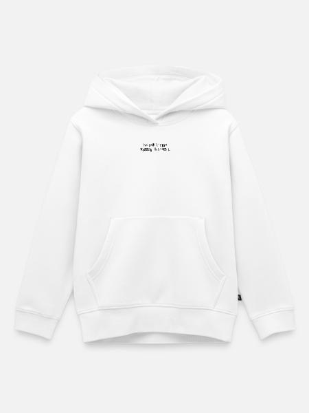 SOCIAL MEDIA KILLED ROMANCE - Kinder Premium Organic Hoodie - Weiß