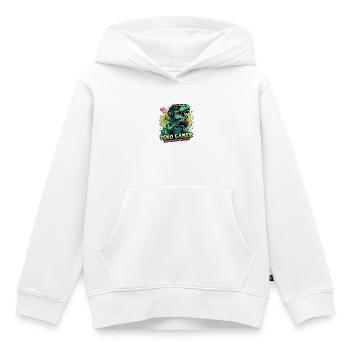 Dino Gamer Joystick Dinosaurier - Kinder Premium Organic Hoodie - Weiß - Vorne - AI Model Kid Female (0cm)