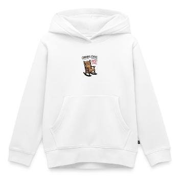 Statut de grand-père : Expert - Sweat Premium à capuche enfant bio - blanc - Devant - AI Model Kid Female (0cm)