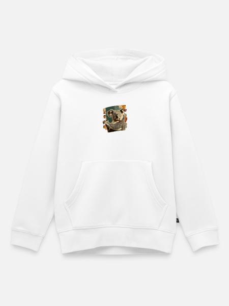 Koala - Kinder Premium Organic Hoodie - Weiß
