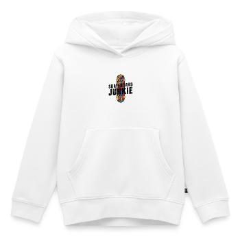 Skateboard Junkie - Kinder Premium Organic Hoodie - Weiß - Vorne - AI Model Kid Female (0cm)