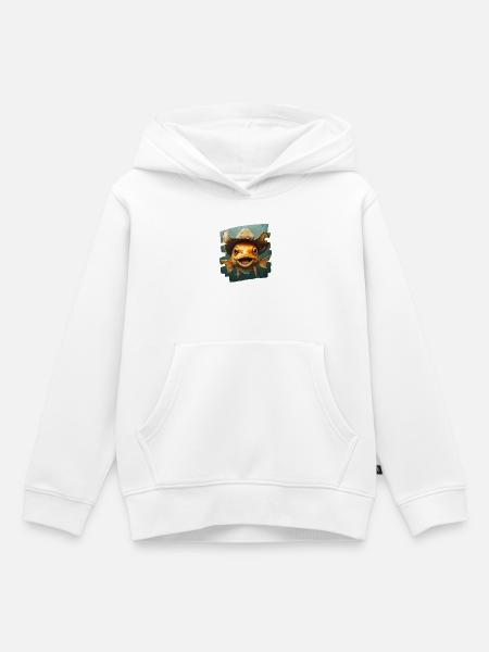 Texas Fishing Retro - Kinder Premium Organic Hoodie - Weiß