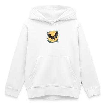 Fledermaus Retro - Kinder Premium Organic Hoodie - Weiß - Vorne - AI Model Kid Female (0cm)