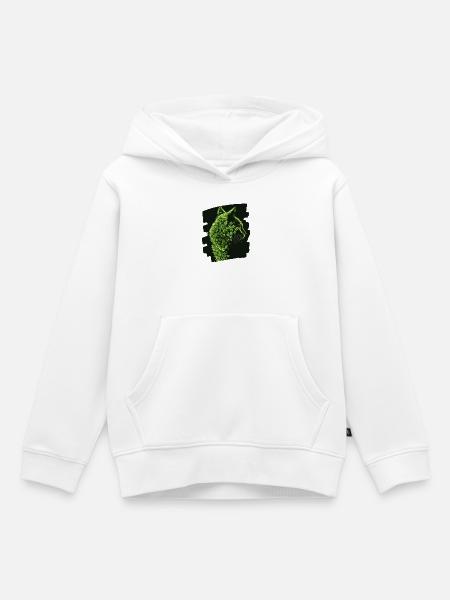 St Patricks day Katze - Kinder Premium Organic Hoodie - Weiß