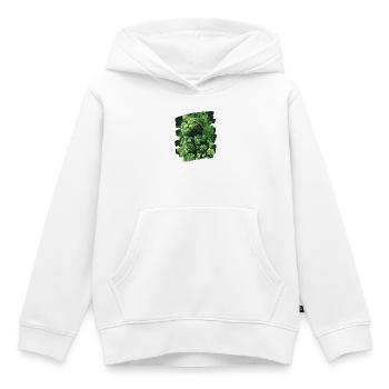 St Patricks day Katze - Kinder Premium Organic Hoodie - Weiß - Vorne - AI Model Kid Female (0cm)