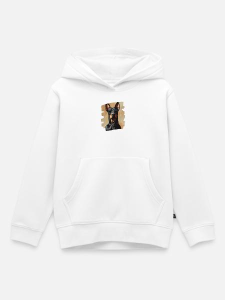 Dobermann - Kinder Premium Organic Hoodie - Weiß