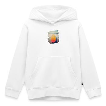 Planche de surf - Sweat Premium à capuche enfant bio - blanc - Devant - AI Model Kid Female (0cm)
