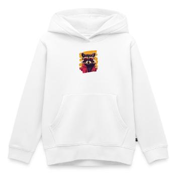 Waschbär - Kinder Premium Organic Hoodie - Weiß - Vorne - AI Model Kid Female (0cm)