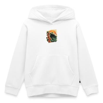 Plage d’Hawaï - Sweat Premium à capuche enfant bio - blanc - Devant - AI Model Kid Female (0cm)