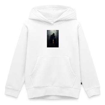 Poster Illustration Chevalier - Kinder Premium Organic Hoodie - Weiß - Vorne - AI Model Kid Female (0cm)