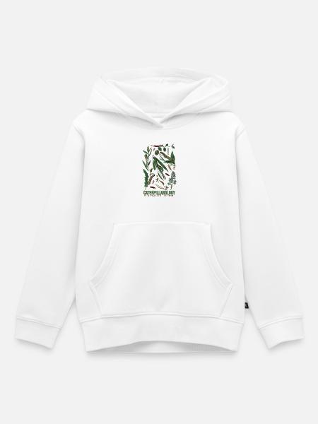 Caterpillarology Nature Study - Kinder Premium Organic Hoodie - Weiß