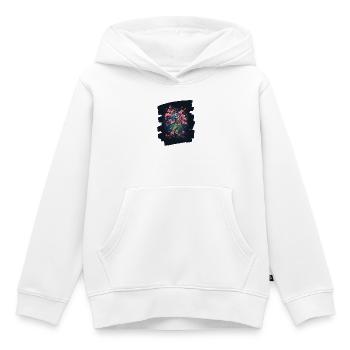 Printemps Printemps Début Fleur Fleurs - Sweat Premium à capuche enfant bio - blanc - Devant - AI Model Kid Female (0cm)