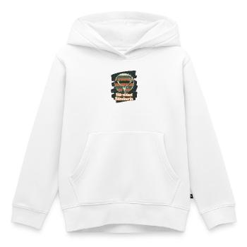 Härzbluetgraubünden, Grisons, Suisse - Sweat Premium à capuche enfant bio - blanc - Devant - AI Model Kid Female (0cm)