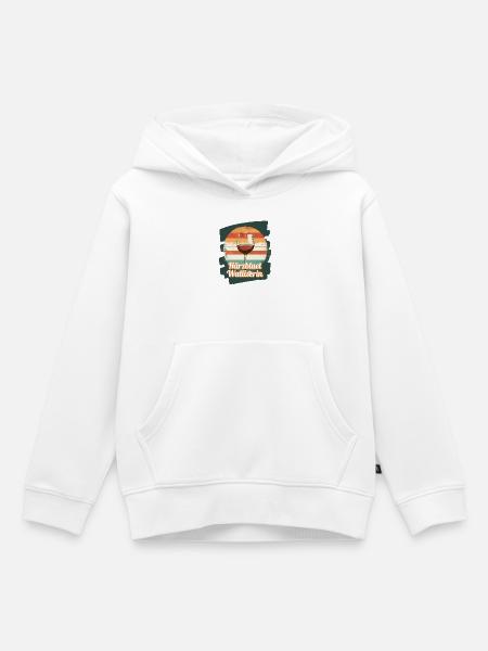 Härzbluetwalliserin Walliserin Wallis Schweiz - Kinder Premium Organic Hoodie - Weiß