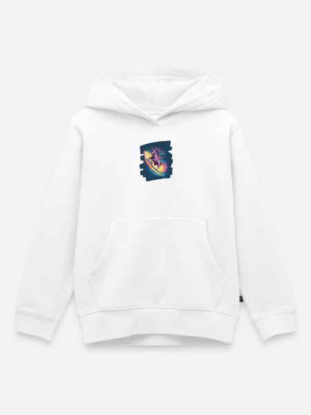 Einhorn - Kinder Premium Organic Hoodie - Weiß