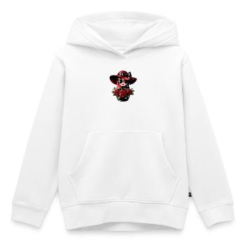 Fille russe ! Matriochka Russe pour Russes - Sweat Premium à capuche enfant bio - blanc - Devant - AI Model Kid Female (0cm)